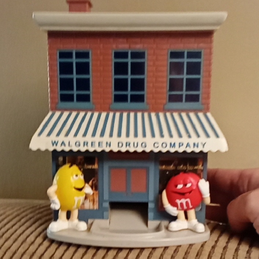 Walgreen Drug Company Collectible Building with M&M Characters